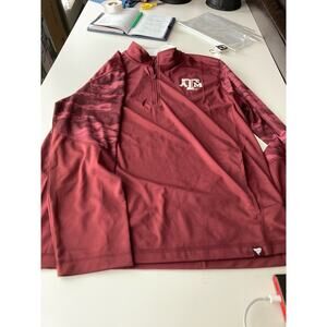 Fanatics men’s maroon Texas A& M
Aggies ringer quarter zip top size
l NWT
